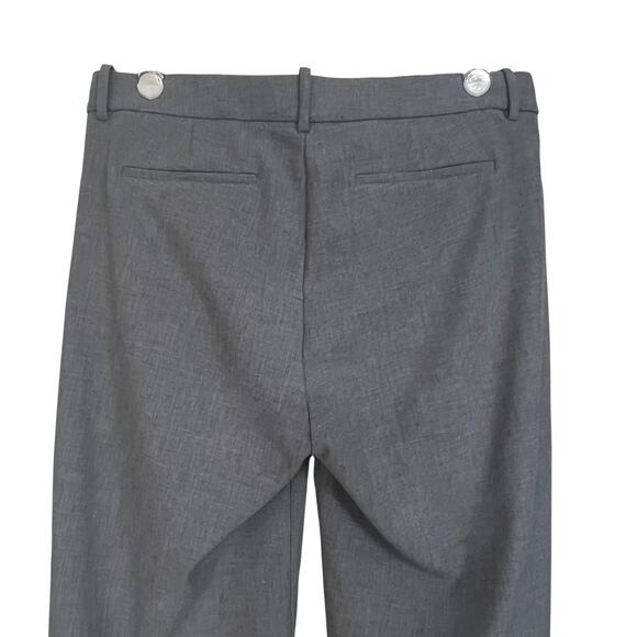 J. Crew 365 Gray Peyton High Rise Wide Legh Cropped Pant Trouser Size 12 - Picture 6 of 9